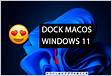 Barra de ferramentas Windows 11 estilo dock MacO
